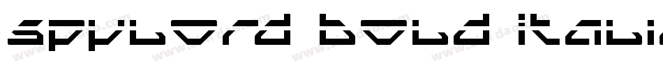Spylord Bold Italic字体转换